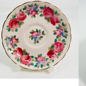 Tuscan England-Pretty roses saucer.